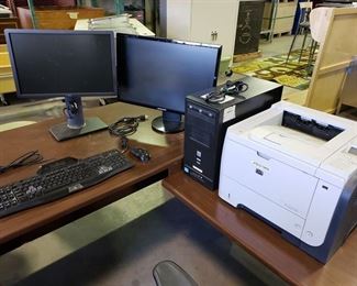 Computer with laser printer