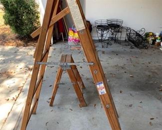 Four Step & Two Step Wooden Ladders https://ctbids.com/#!/description/share/373649