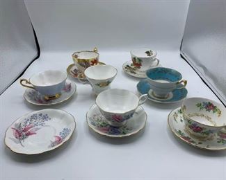 Fine China Tea Cups/Saucers From England Part Two https://ctbids.com/#!/description/share/373659