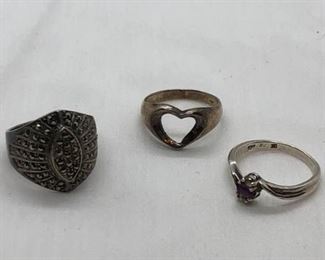 Sterling silver 925 rings https://ctbids.com/#!/description/share/373703