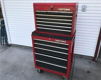 Craftsman Tool Cart Full of Tools