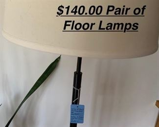 $140.00 pair of floor lamps