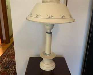 $40 metal painted lamp 26 inches high