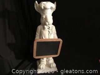 25 inch tall Rabbit with Chalkboard