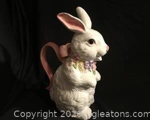 Easter Spring Rabbit Pitcher