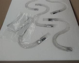 Contemporary Elegant Crystal Chandelier 10 Lights Candle Chandelier Lighting LED Pendant Lamp Ceiling Fixture for Bedroom Living Dining Room Hallway Entry 31.5 Inch X 47.2 Inch