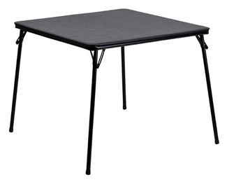 Flash Furniture Folding Card Table, Black