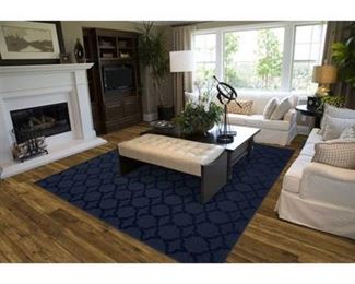 Garland Rug Sparta Area Rug, 12' x 12', Navy