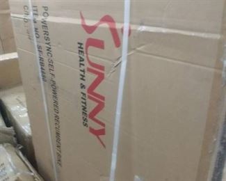 Sunny Health & Fitness Magnetic Recumbent Bike Exercise Bike, Self-Powered Cycling for USB Charging Function with Easy Adjustable Seat and Tablet Holder - SF-RB4880, Gray NOT INSPECTED OUTSIDE OF BOX