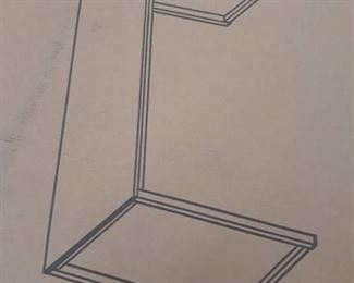 Mission Straight Desk 48" Silver/ Espresso