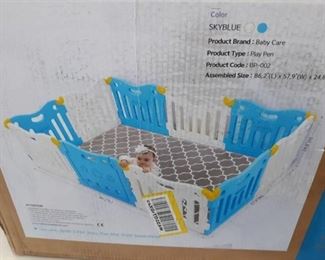 Baby Care Baby Play Pen Sky Blue