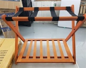 Honey Oak Luggage Rack- Damaged