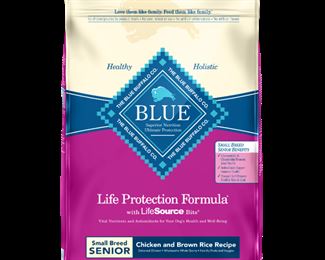 Blue Buffalo Small Breed Senior Chicken & Brown Rice Dry Dog Food - 15lb