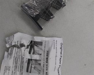 black paper pleated shades with clips