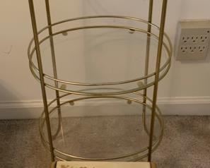 $30.00 ...for both glass stand/table & jewelry box