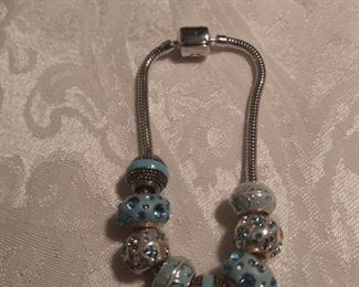 Persona Sterling bracelet with 8 beads $65