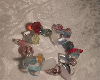 Murano glass bracelet $20