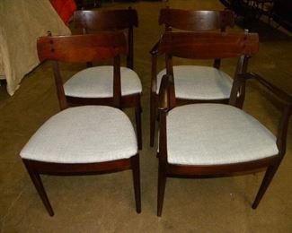 SET OF 4 MID-CENTURY DREXEL CHAIRS $350.00 SET