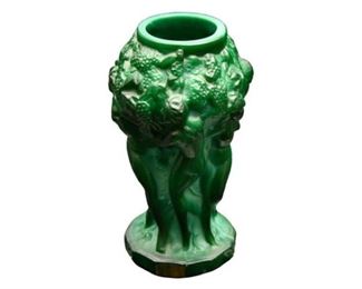 11. Vintage Schlevogt Ingrid Green Malachite Glass