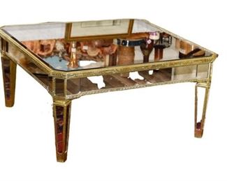 10. Mirrored Square Coffee Table