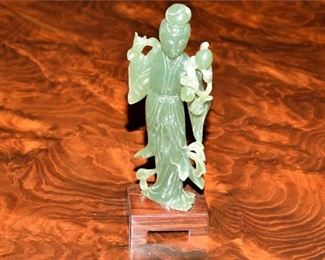 21. Carved Jade Figure of a Quan Yen