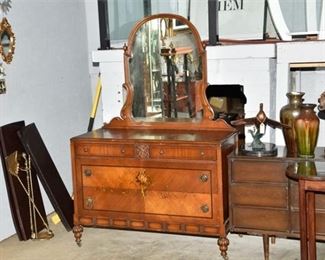 22. Vintage Mirrored Back Dresser