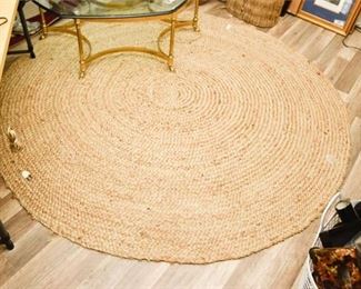 42. Ballard Designs Round Braided Jute Rug