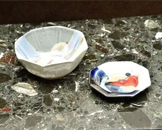 57. Lot of 2 Chappelle Pottery Dishes