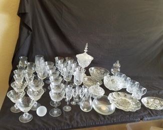 Crystal glassware and dishes
