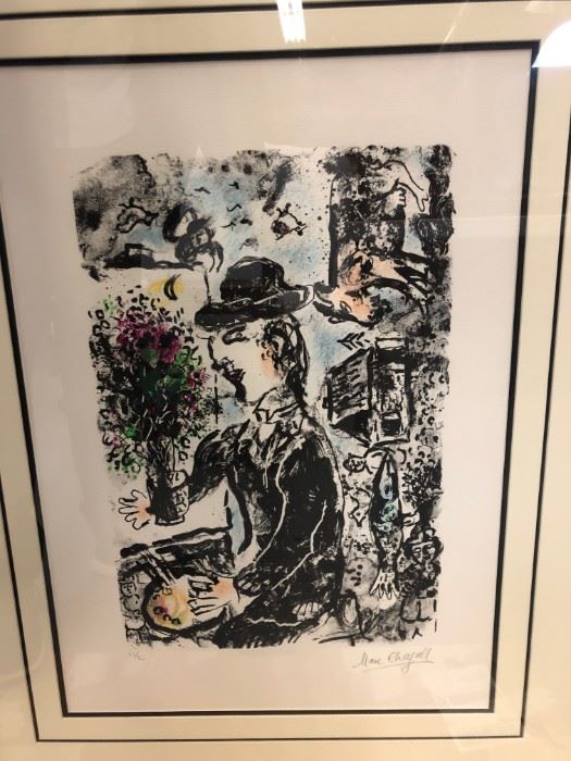 Marc Chagall - Hand signed litho - $9,750