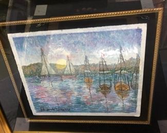 Paul Emile Pissarro pastel original - $4,000