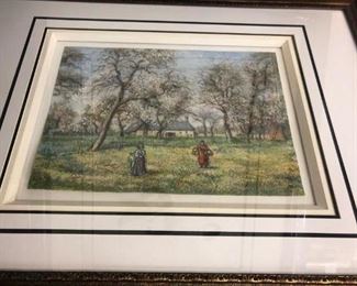 Pissarro pastel - $4,000