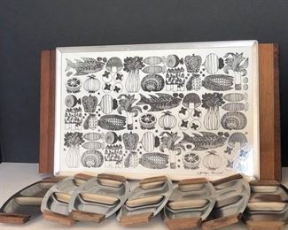 George Briard Warming Plate and Elpo Stainless Japan