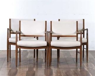 Set 4 Mid Century Danish Modern Dining Chairs 2