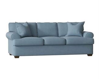 Birch Lane Airforce Blue 89" Recessed Arm Sofabed