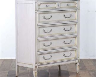 White French Provincial Tall Dresser