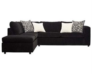 Mercury Row Ultimate Ebony 112" Left Hand Sectional