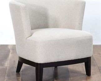 Contemporary Art Deco Style Light Gray Armchair