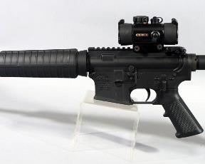 Anderson MFG AM-15 5.56 NATO Rifle SN# 16274169, With Adjustable Stock, Vented Muzzle, TruGlo Sight, Red And Dot Sight