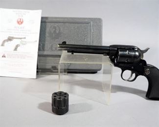 Ruger New Model Single-Six .22 WIN MAG/.22 LR 6-Shot Revolver SN# 268-65628, With Extra Cylinder And Paperwork, In Original Hard Case