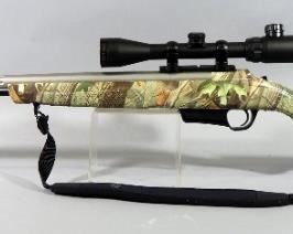 Bergara Barrels/Connecticut Valley Arms Electra .50 Cal Black Powder Rifle SN# 61-13-100745-07, Camo Stock, Fluted BBL, Bushnell 3-9x40 Scope, Sling