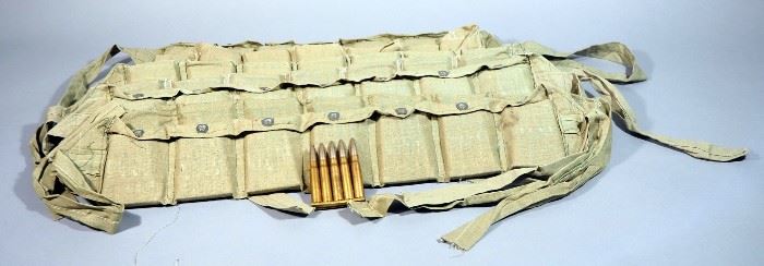 8mm Mauser Ammo, Approx 490 Rounds, In 5-Round Stripper Clips And 7-Slot Bandoliers