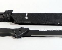 Gerber Machete With Serrated Back Edge, 17" Blade With Nylon Sheath