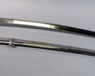 Ceremonial Saber, 32.5" Blade, With Metal Scabbard