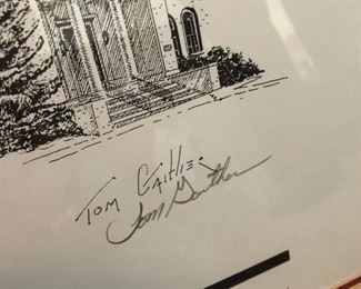 Signed Tom Gaither print of Miami University in Oxford, Ohio continued...