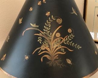 Floor lamp  with hand painted shade continued...