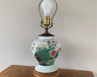 Pretty flowered lamp.  $25