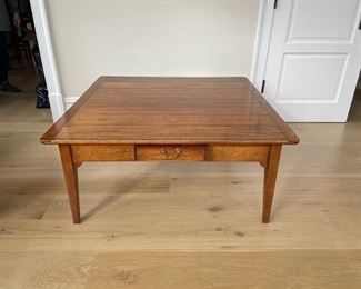 Coffee table that matches the other smaller wooden side table.  $125