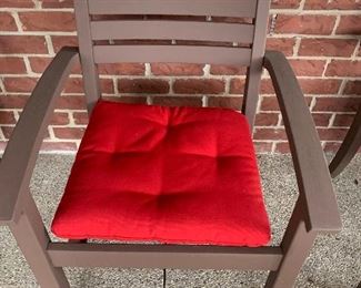 B01N - Pottery Barn Wood Side Chair w/Cushion - Qty 6 - $30 ea.