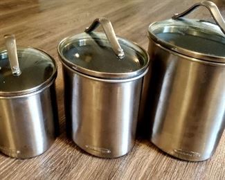 $50 - Set of Calphalon Kitchen Canisters